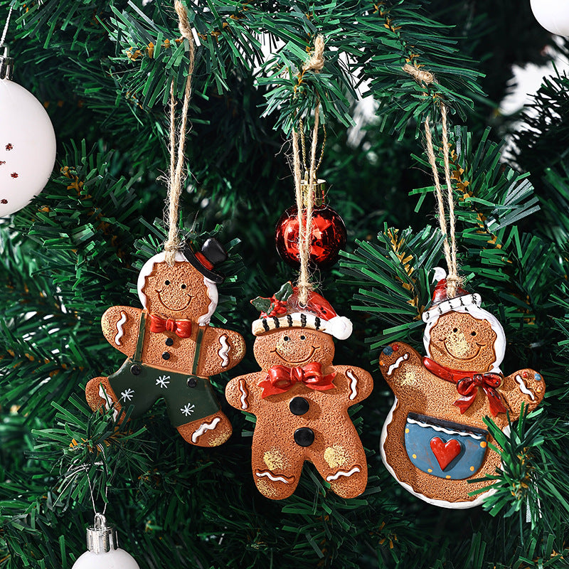 Dekorative Weihnachtsfigur im Lebkuchenmann-Design Karnz
