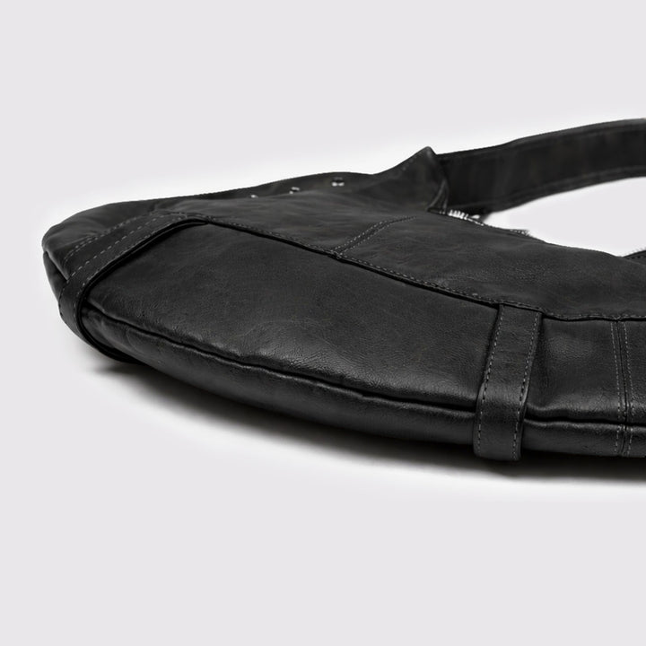Multi-Pocket Lässige Leder Hobo Tasche