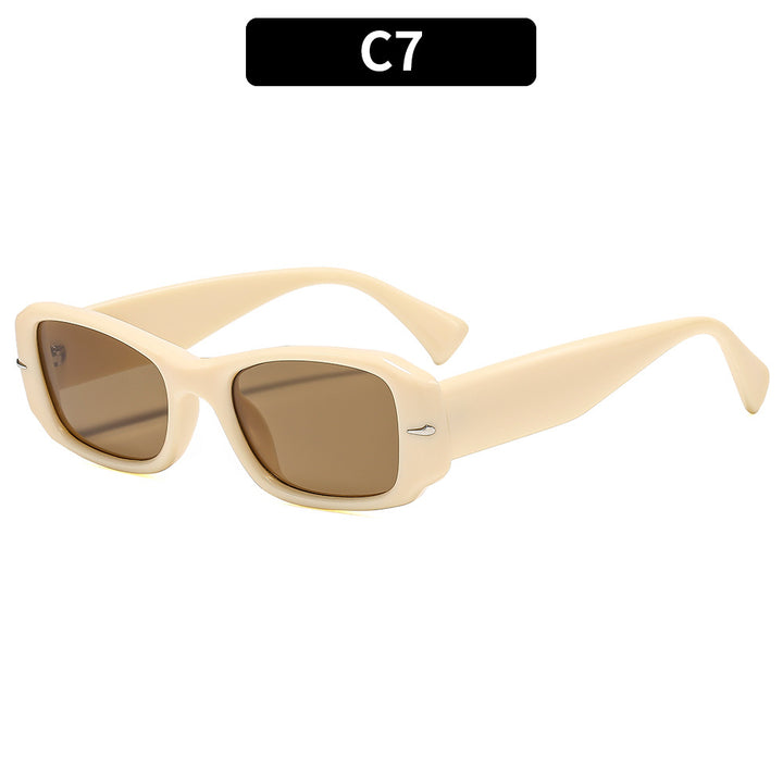 Retro-inspirierte quadratische Sonnenbrille Modernes Auftreten