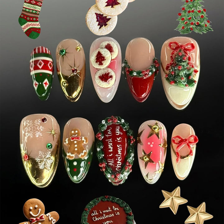 Festliche Nagelkunstset Karnz