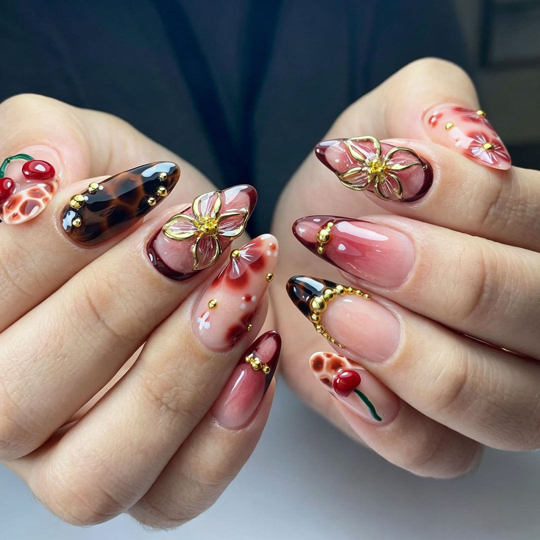Luxus Nagelkunst-Set mit galaktischen Motiven Karnz