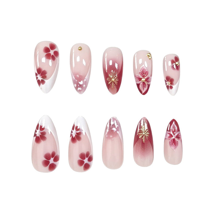 Künstlerische florale Acrylnagelverlängerungen Karnz 1789915666