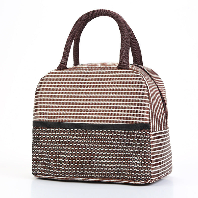 Isolierte gestreifte Lunch-Tasche Karnz