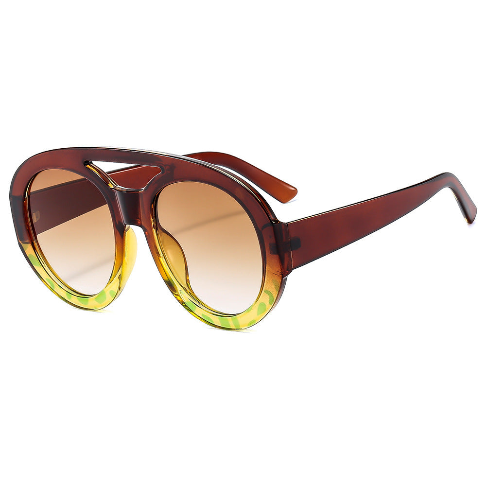 Damen Modische Sonnenbrille im futuristischen Oversized-Design Karnz
