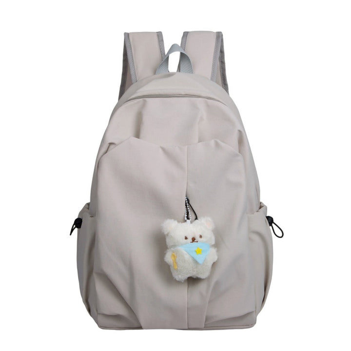 Rucksack mit Hochwertiger Verarbeitung und Süßem Teddy-Anhänger Karnz