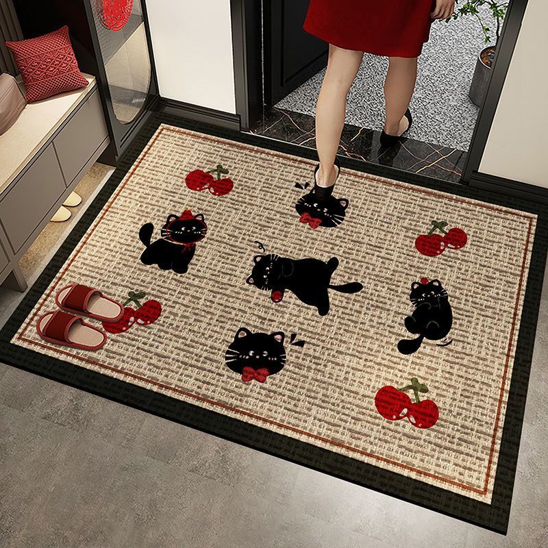 Verspielte katzenmotivierte Matte