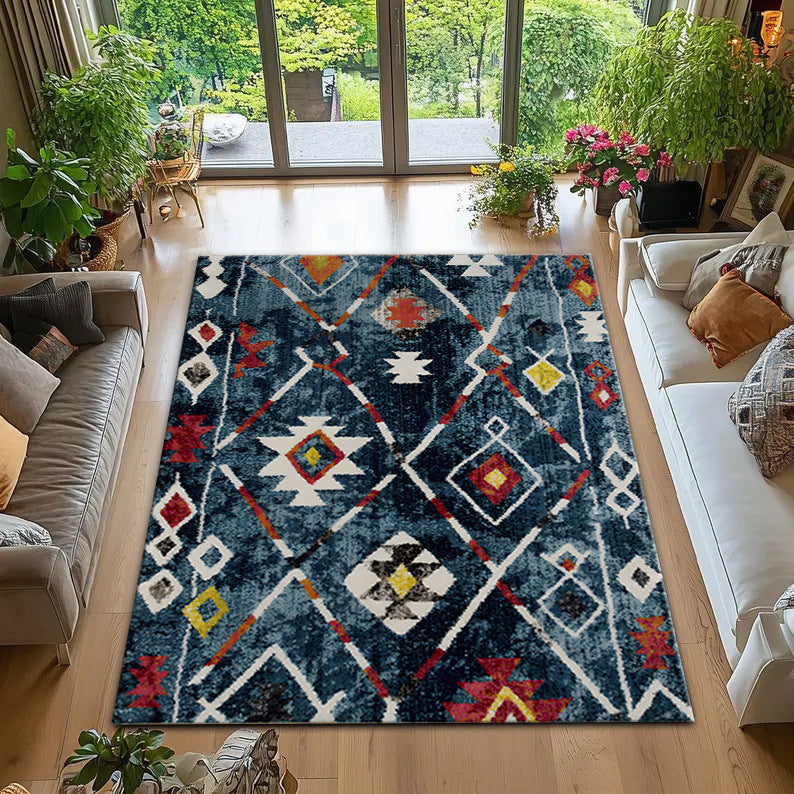 Bohemian geometrisches Muster Teppich Karnz