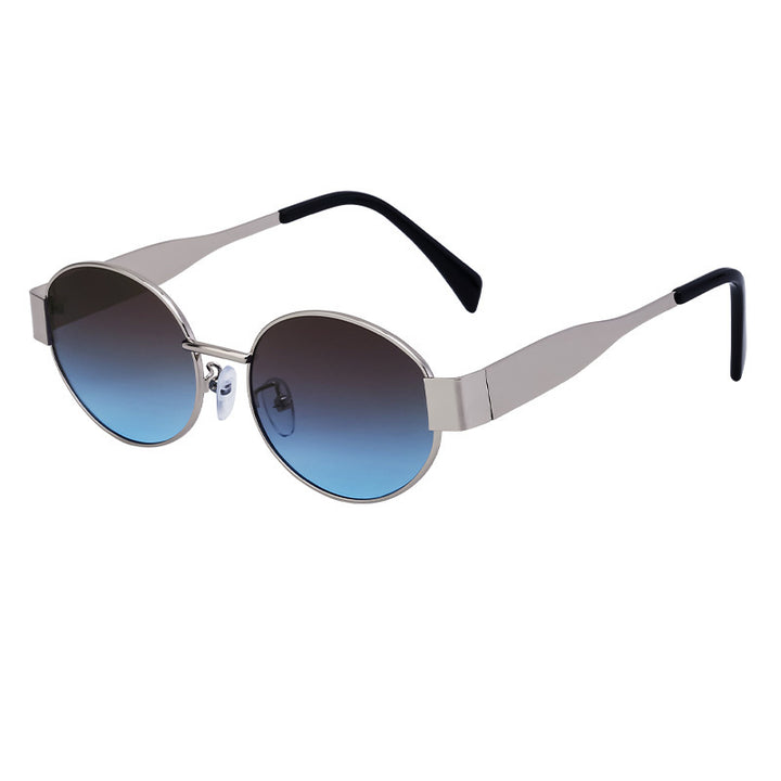 Damen modische Sonnenbrille im eleganten ovalen Design Karnz