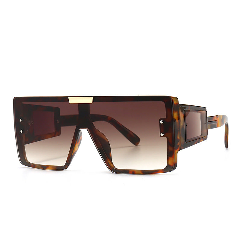 Damen modische Sonnenbrille im futuristischen Stil mit großem Rahmen Karnz