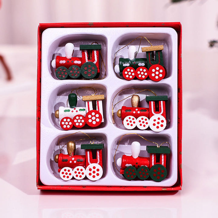 Dekoratives Weihnachts-Themen-Figurenset Karnz