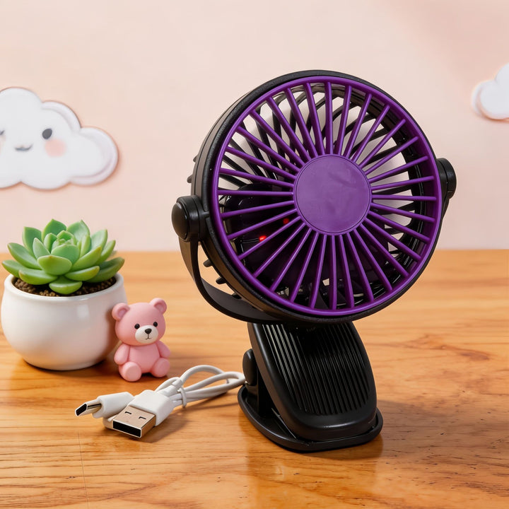 Unisex Tragbarer USB Tischventilator mit flexiblem Neigungswinkel Karnz