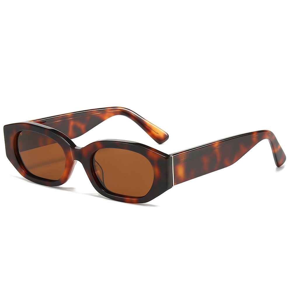 Damen Designer-Sonnenbrille mit extravaganten geometrischen Rahmen und UV-Schutz Karnz