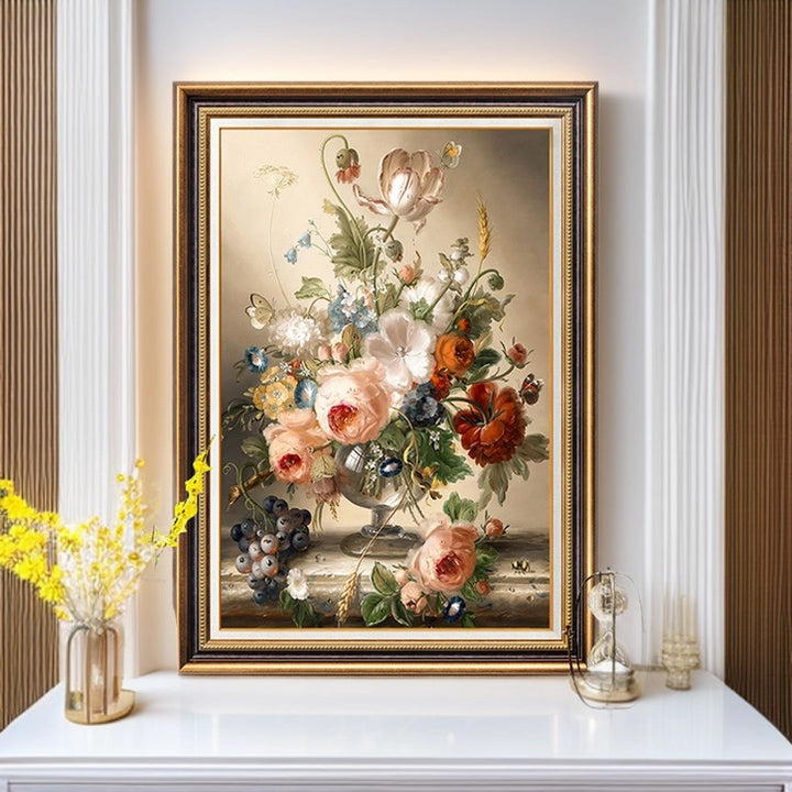 Vintage Blumen Dekorative Kunst