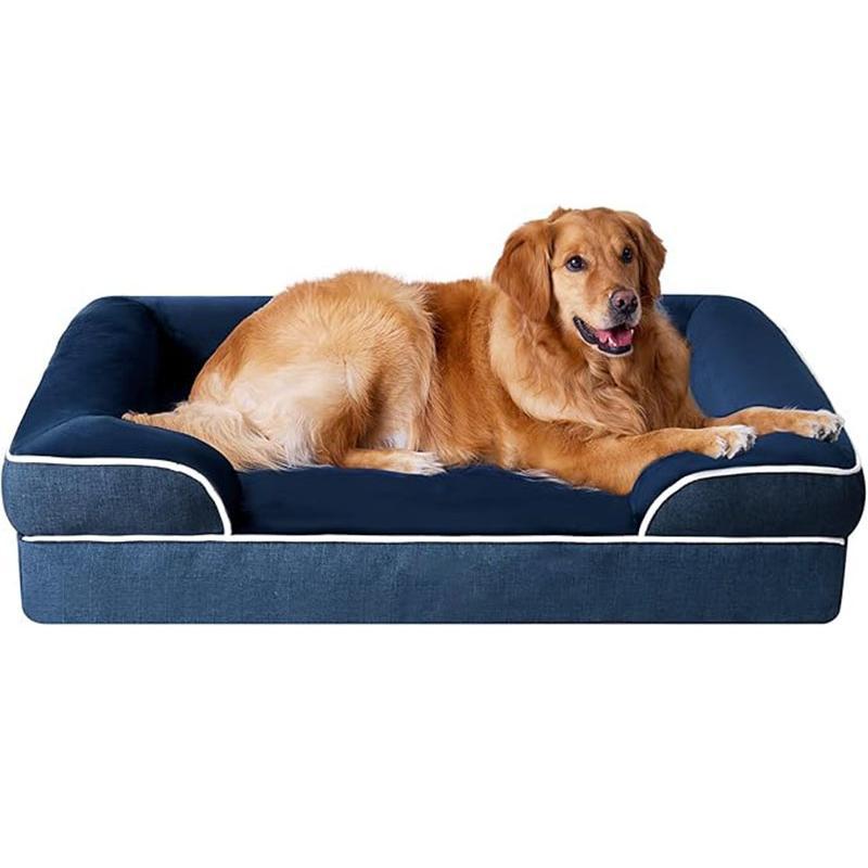 Orthopädisches Hundebett mit Unterstützung