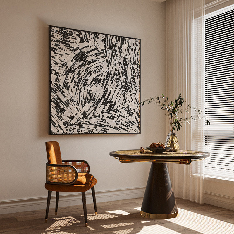 Abstrakte Pinselstrich Leinwand Wandkunst