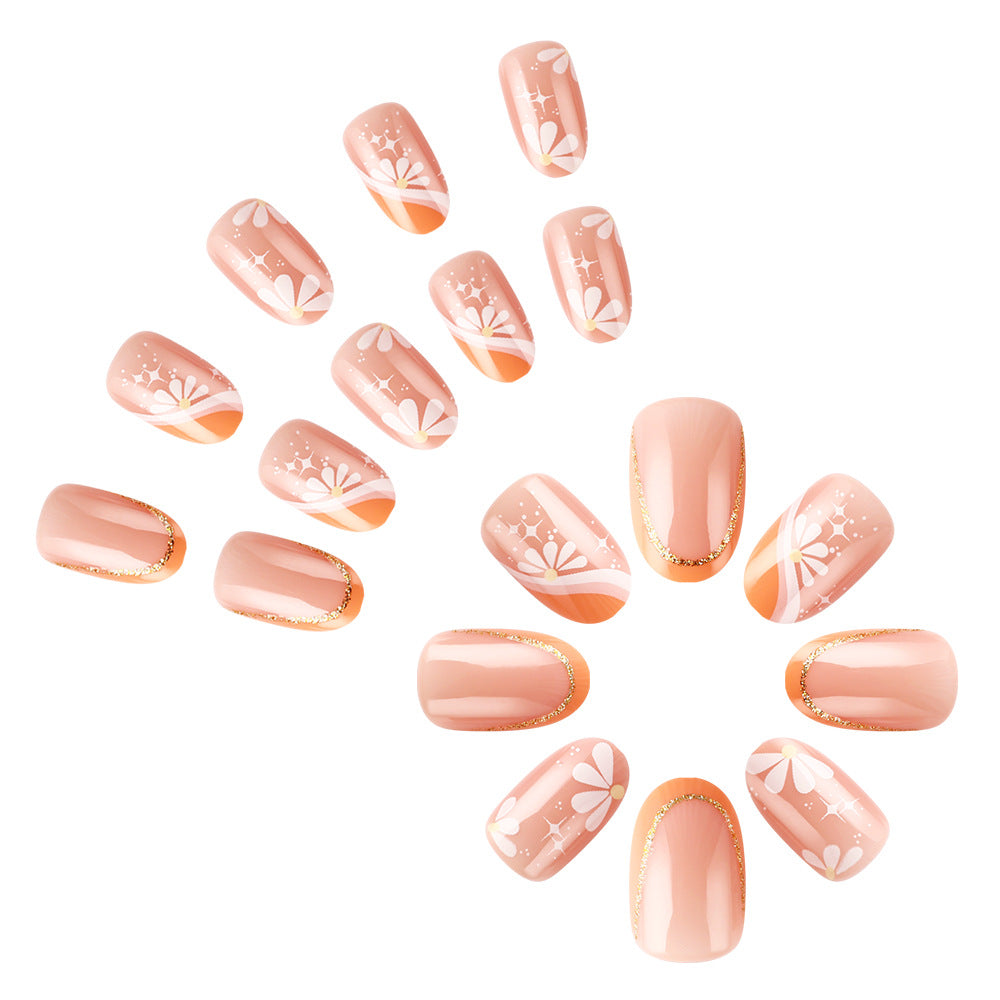 Elegantes Florales Design Nail Art Karnz