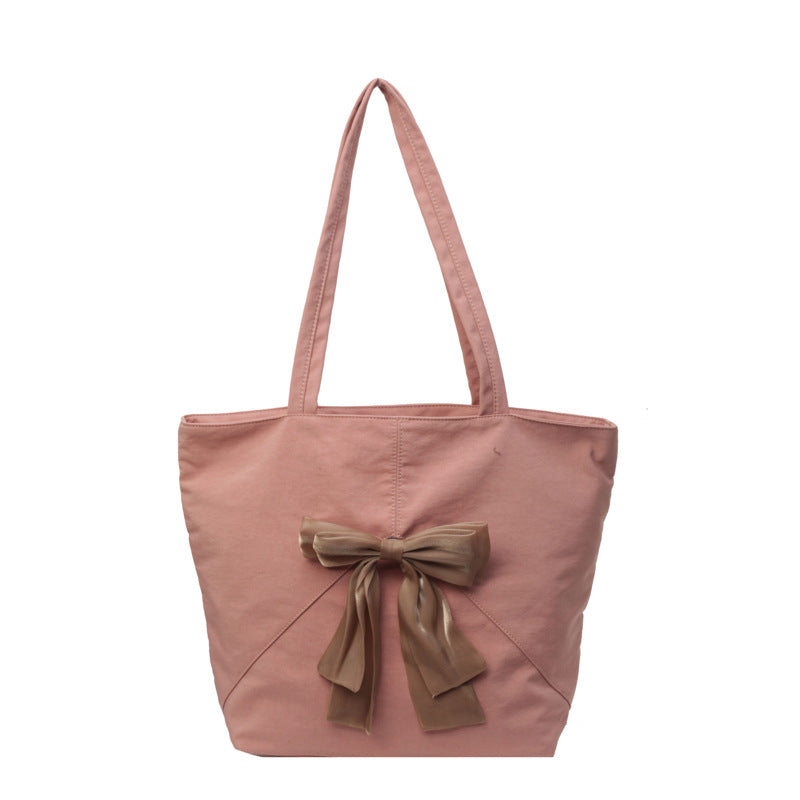 Elegante Bow Detail Tragetasche Karnz