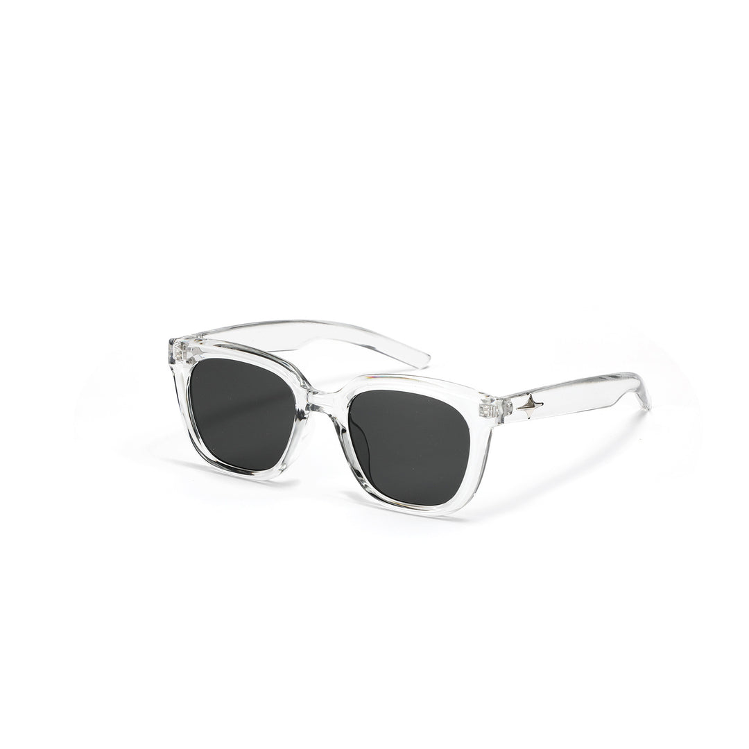 Damen modische transparente Sonnenbrille mit schmalem Rahmen und UV-Schutz Karnz