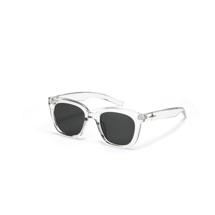 Damen modische transparente Sonnenbrille mit schmalem Rahmen und UV-Schutz Karnz