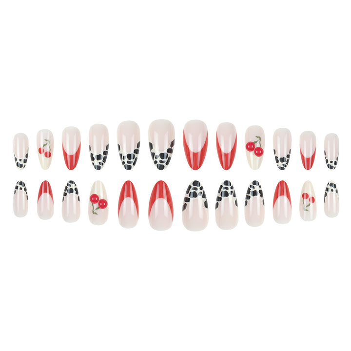Dekorative Stiletto Druck-Nagelkunst Karnz