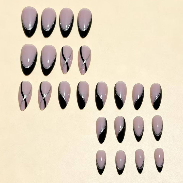 Elegantes Stiletto Nagelkunst-Set Karnz