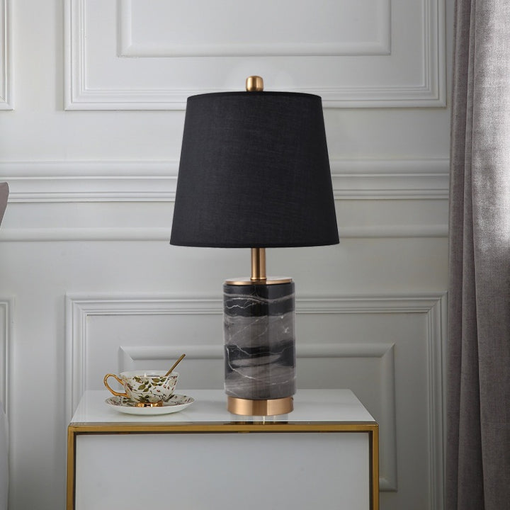 Elegante Marmor Akzent Tischlampe