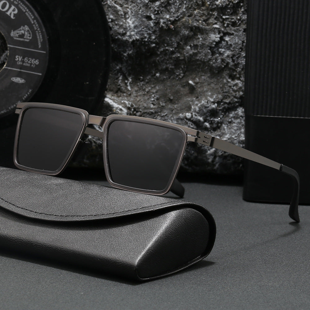 Damen Quadratische Designer Sonnenbrille Karnz