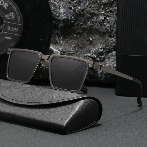 Damen Quadratische Designer Sonnenbrille Karnz