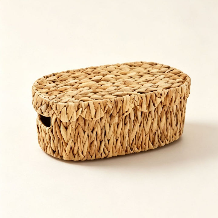 Oval Woven Storage Basket Karnz