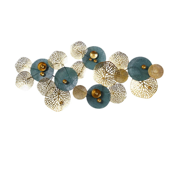 Abstrakte Floral Metall Wand Skulptur Karnz