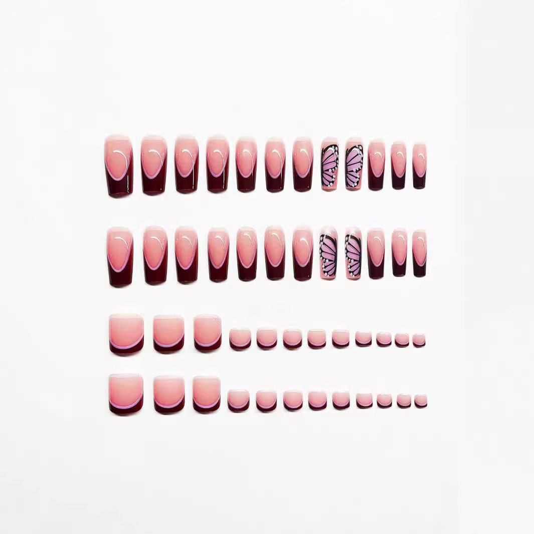 Designer Schmetterlings-Nagelkunst-Set Karnz