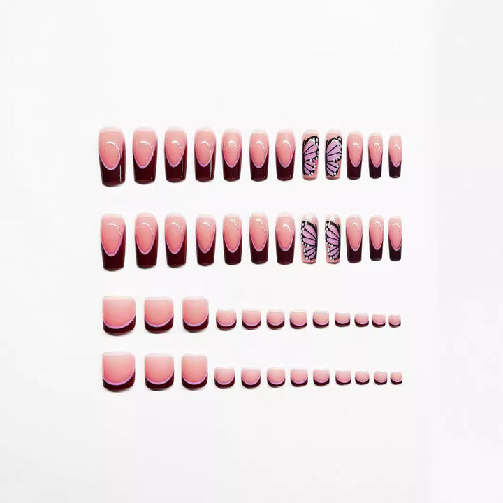 Designer Schmetterlings-Nagelkunst-Set Karnz