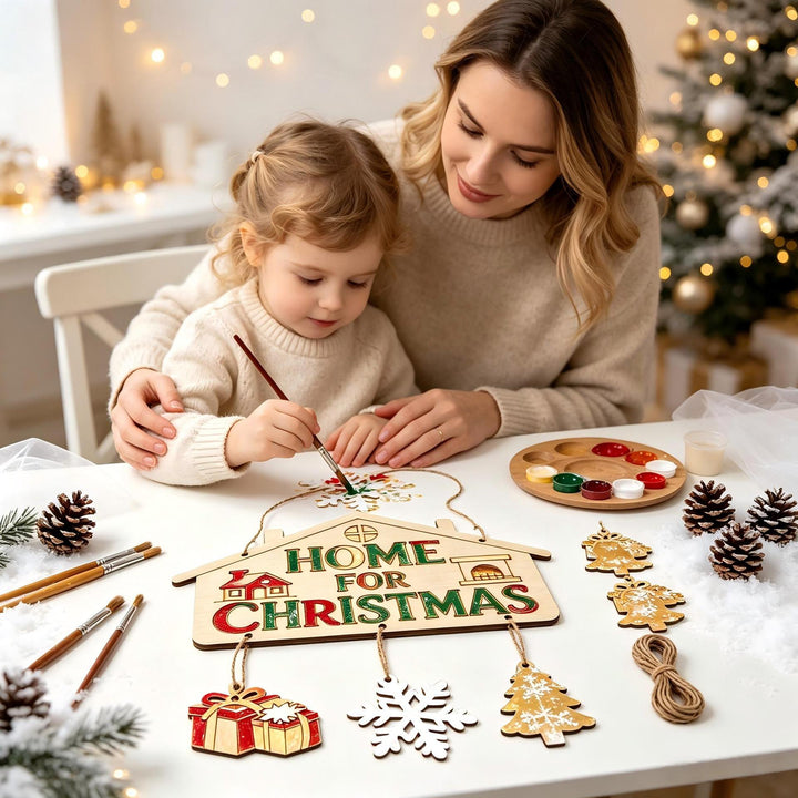 Holz Weihnachtsdeko Schild