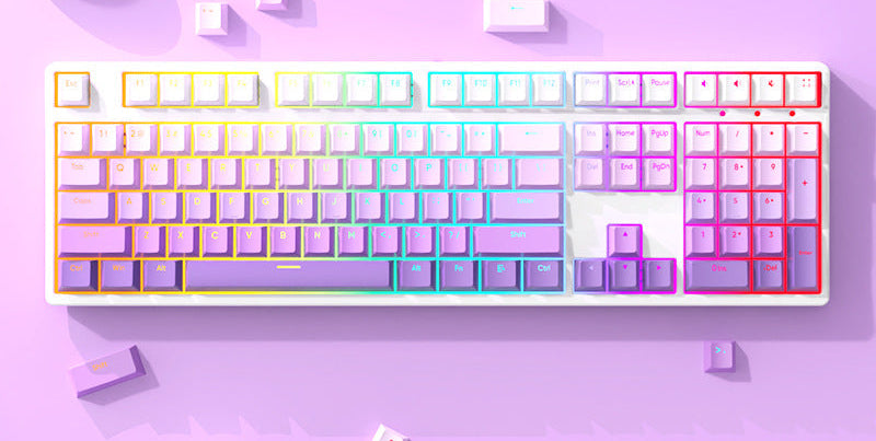 Drahtlose RGB Hintergrundbeleuchtung Mechanische Gaming Tastatur Karnz
