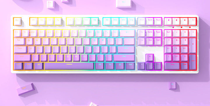 Drahtlose RGB Hintergrundbeleuchtung Mechanische Gaming Tastatur Karnz