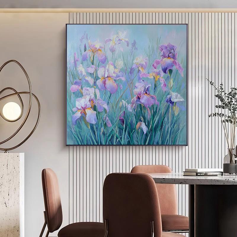 Elegante florale Leinwandkunst für Zuhause