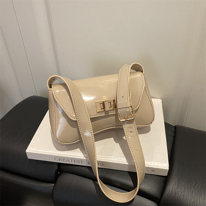 Elegante Patentleder Umhängetasche