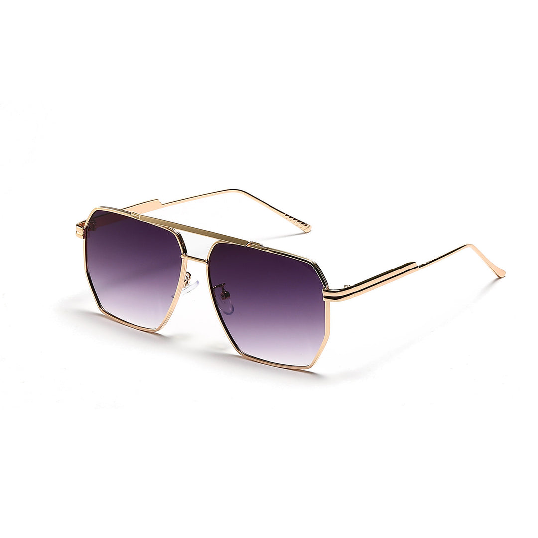 Damen elegante sechseckige Sonnenbrille Karnz