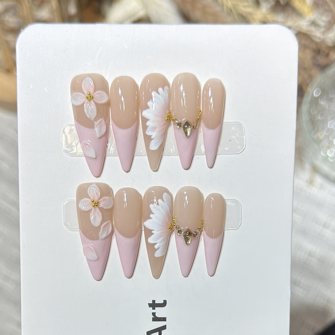 Wiederverwendbares Press-On Nagelset Karnz