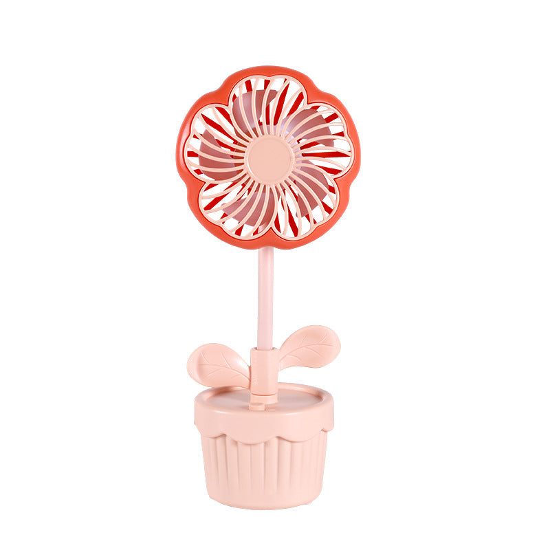 Damen Dekorativer Mini-Lüfter mit Blumen-Design Karnz