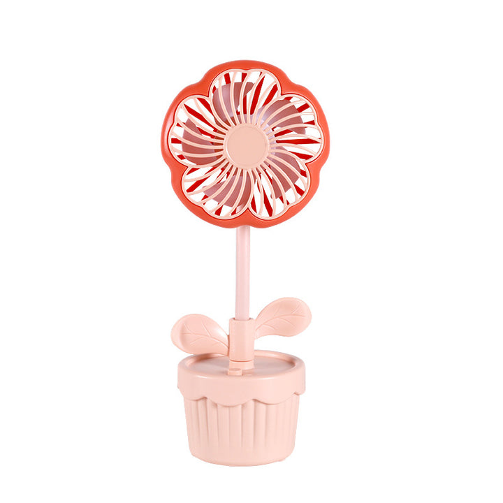 Damen Dekorativer Mini-Lüfter mit Blumen-Design Karnz