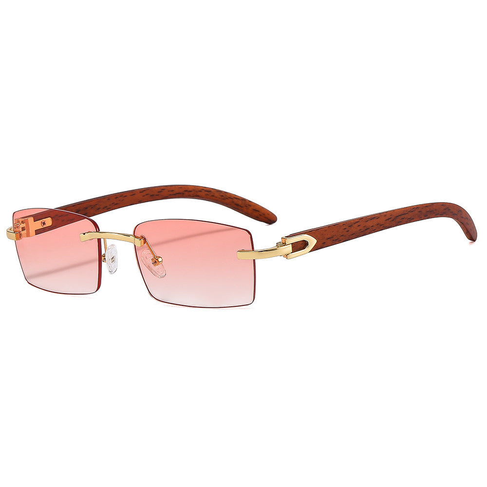 Stylische Holzgriff Quadratische Sonnenbrille Karnz