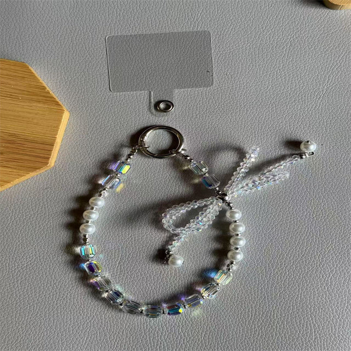 Eleganter Perlen Charm Schlüsselanhänger Karnz 1790135383