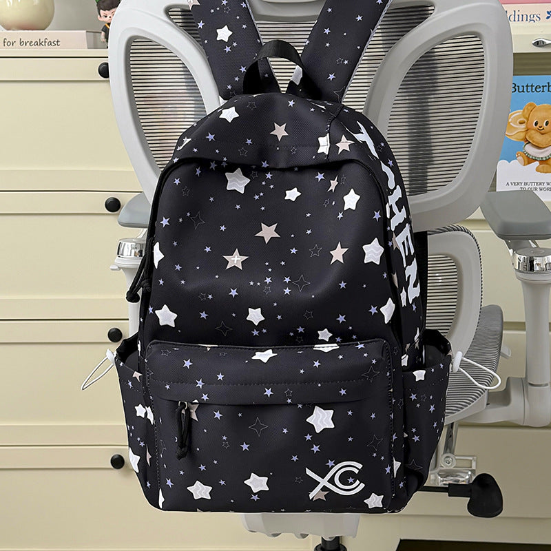 Charmante Sternen Druck Hase Rucksack
