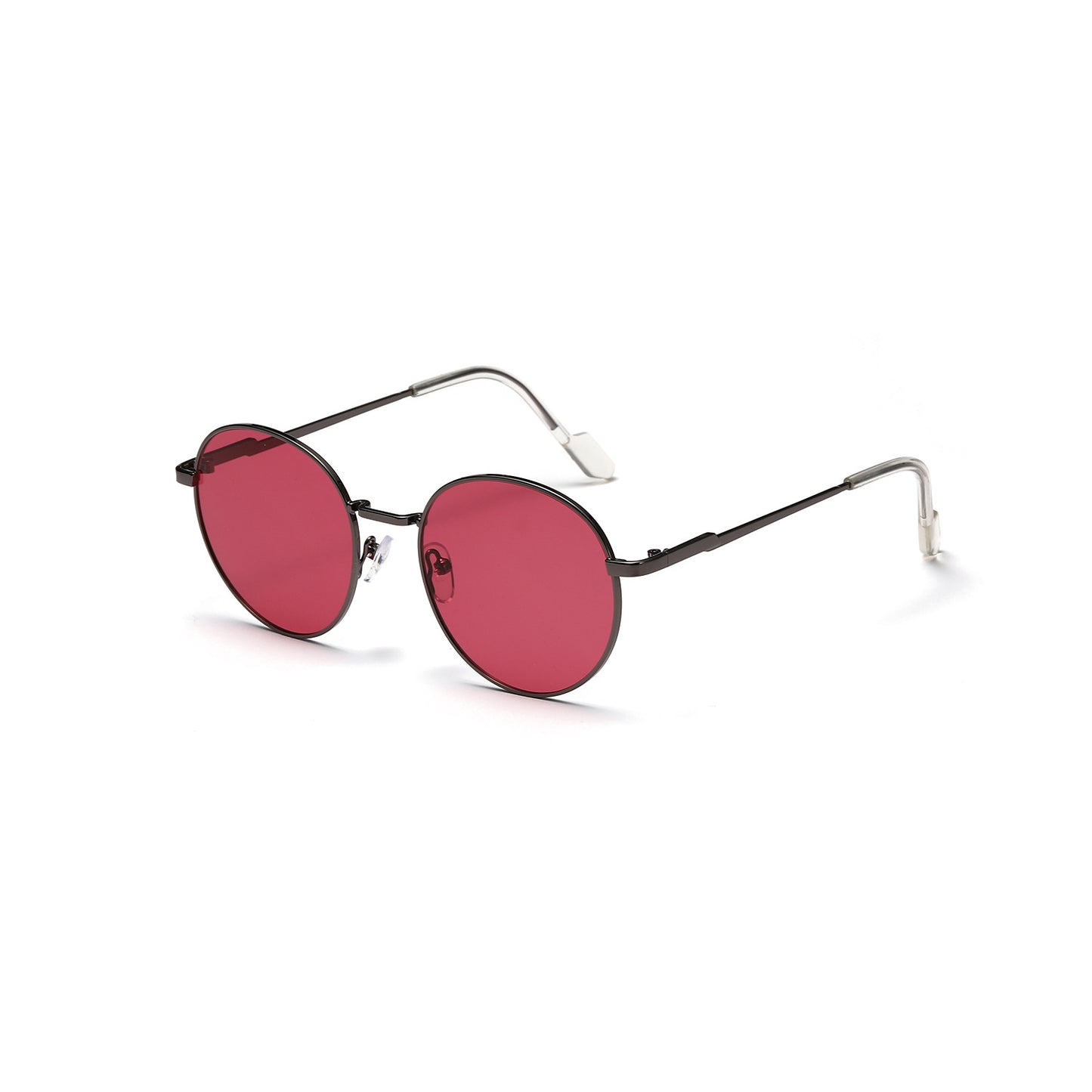 Damen runde Sonnenbrille mit luxuriösem Metallrahmen und UV-Schutz Karnz