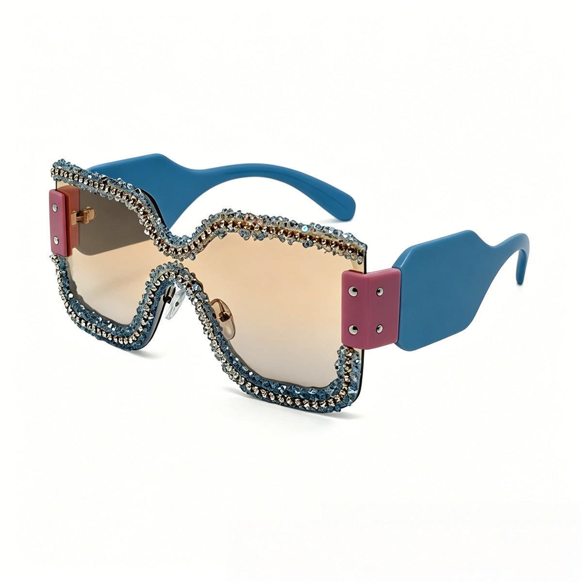 Damen modische Schutzbrille mit einzigartigem Kristallrahmen Karnz