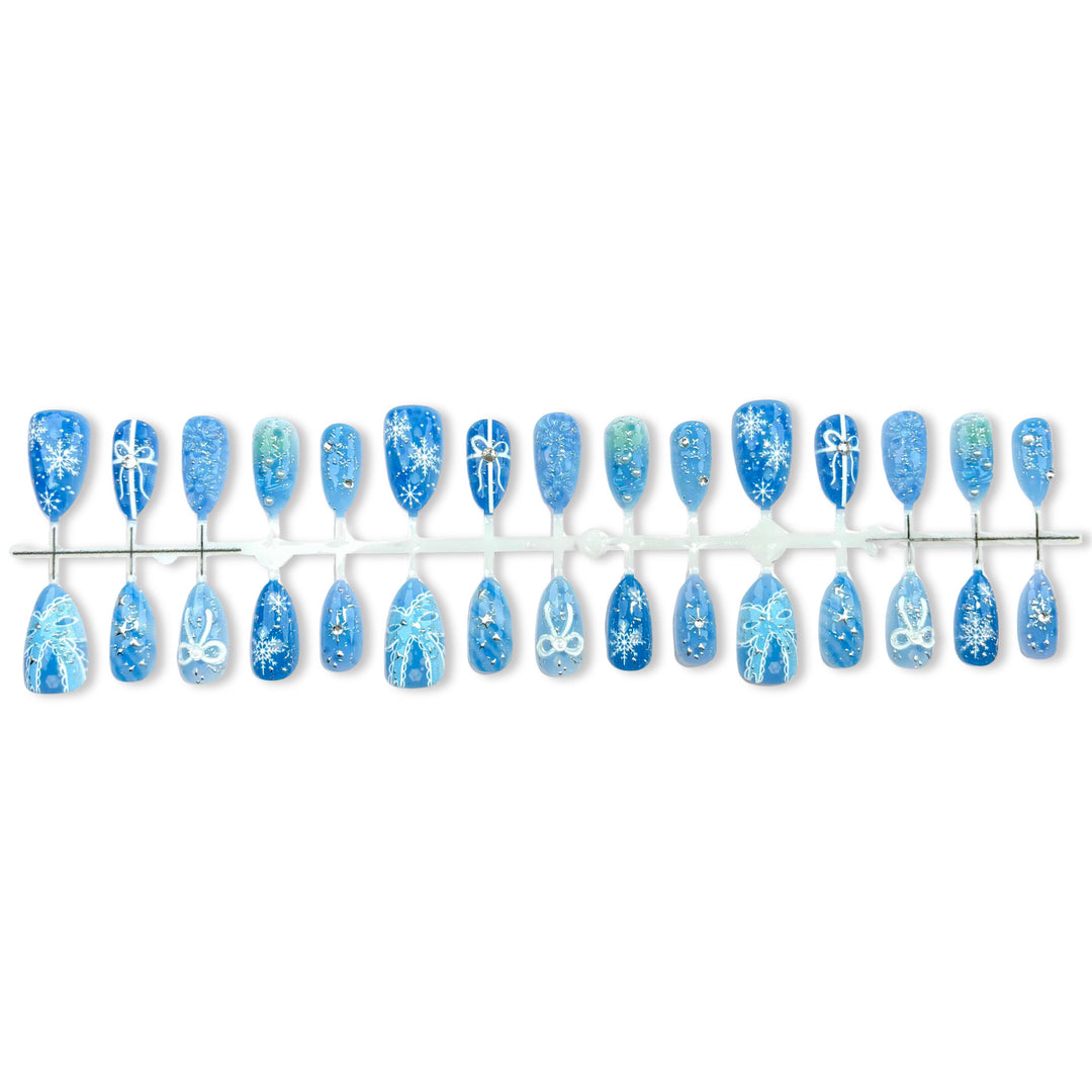 Elegantes dekoratives Press-On-Nagelset