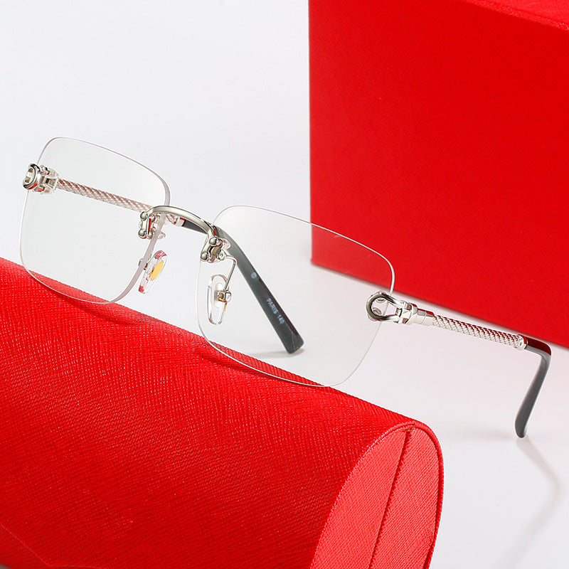 Damen quadratische Sonnenbrille mit luxuriösem, goldverziertem Rahmen und schützenden Gläsern Karnz