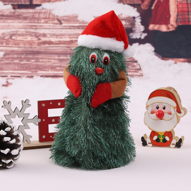 Niedliche Weihnachtsbaumfigur mit Hut Karnz