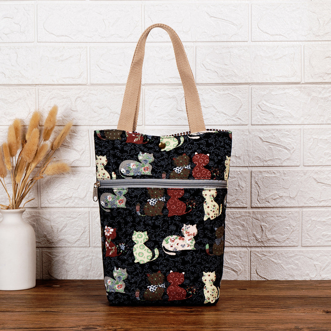 Katzenmotiv isolierte Lunch-Tasche Karnz